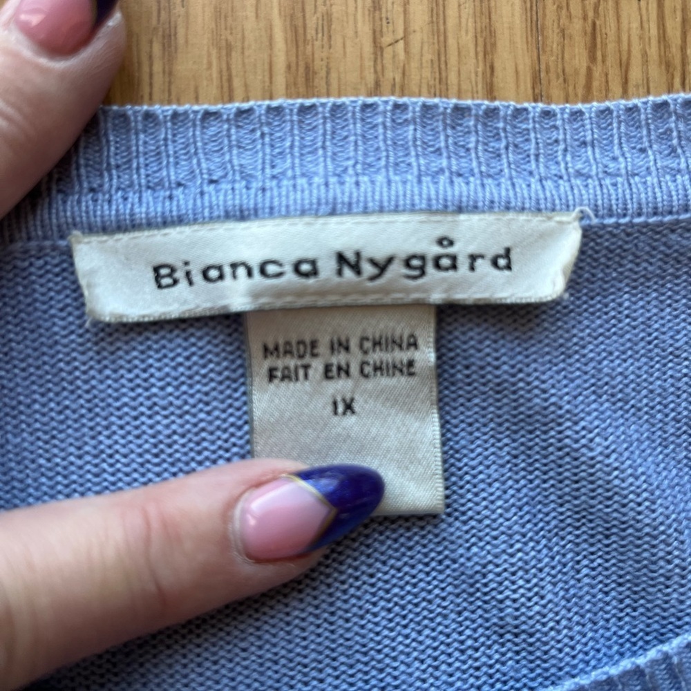 Bianca Nygard Periwinkle Long Sleeve Cardigan - Picture 5 of 6